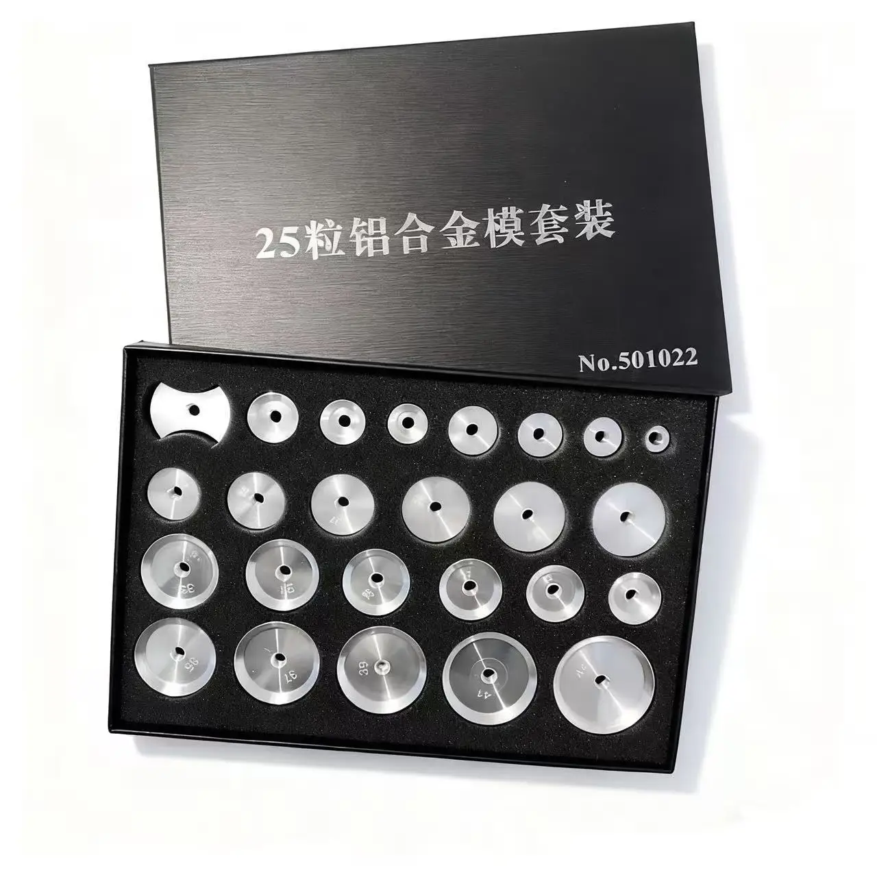 25pcs Watch Capping Machine Dies Aluminum Mold Accessories Back Cover Press Presser Closer Watch Repair Tool for Watchmaker