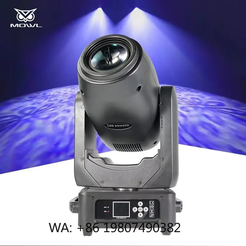 250W 3in1 BSW LED Moving Head Projection Light DMX512 Beam Spot Wash for Concert Disco Nightclub Stage Lighting