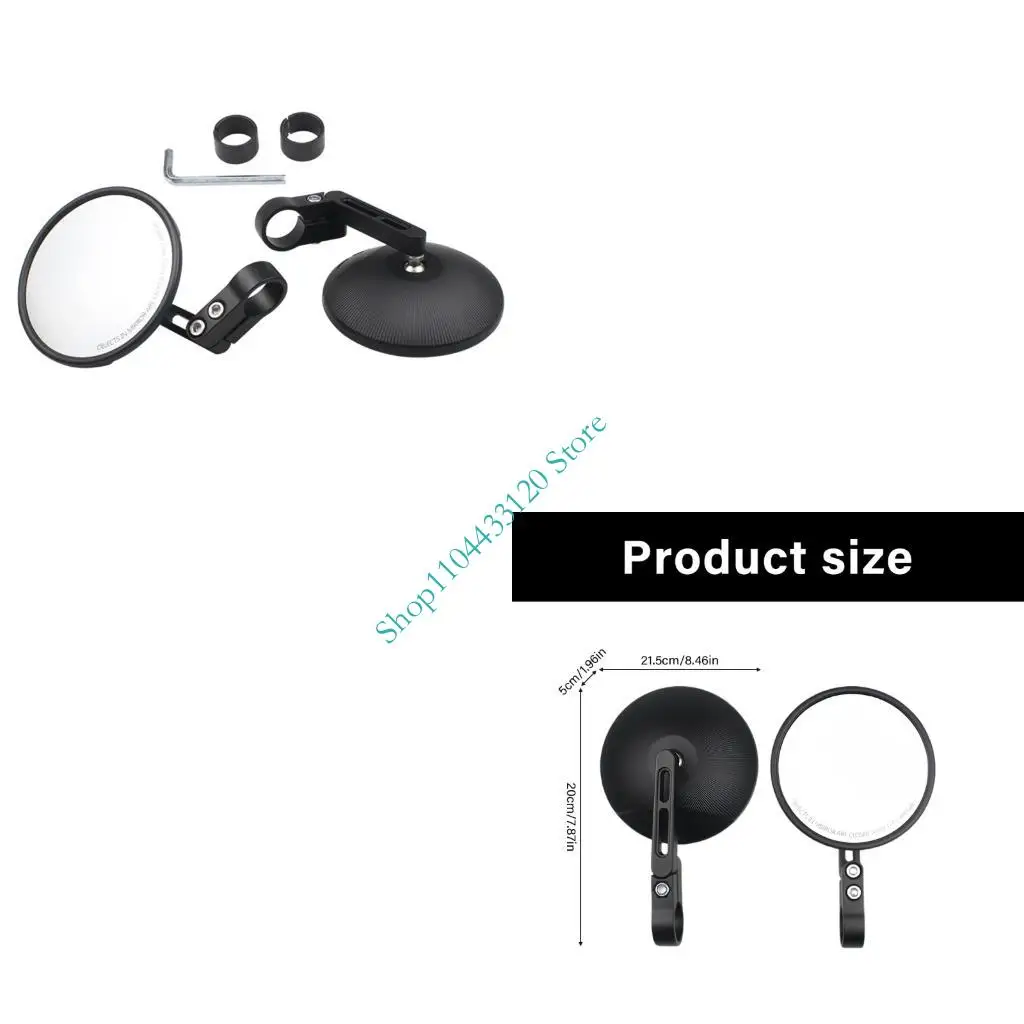 

0xxd 360 Регулируемое зеркало велосипедного зеркала Широкий вид акриловой