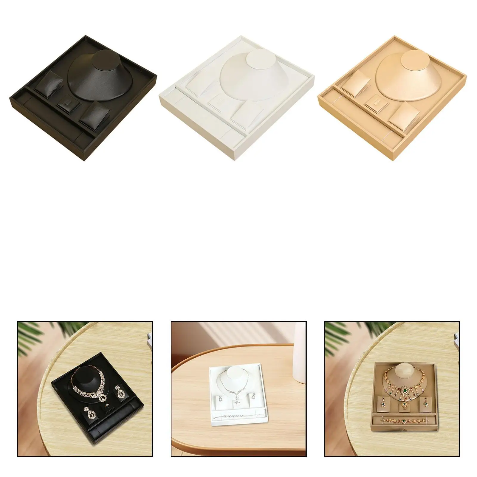 

Jewelry Tray for Rings, Bracelet, Earrings, Necklace Storage for Vendors Selling Live Broadcasting Shopping Mall Show Stores