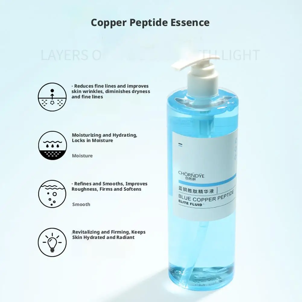 Premium Copper Peptide Serum Deep Hydration Hyaluronic Acid Face Serum Tightening, Repairing Antioxidant Boosting Skin Barrier