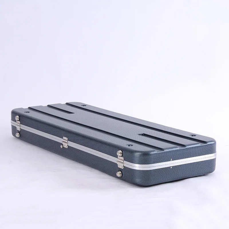 

High-grade ABS square Electric Guitar case Gray Blue Plush protection Electric Bass Guitar case Bass Light Guitar case