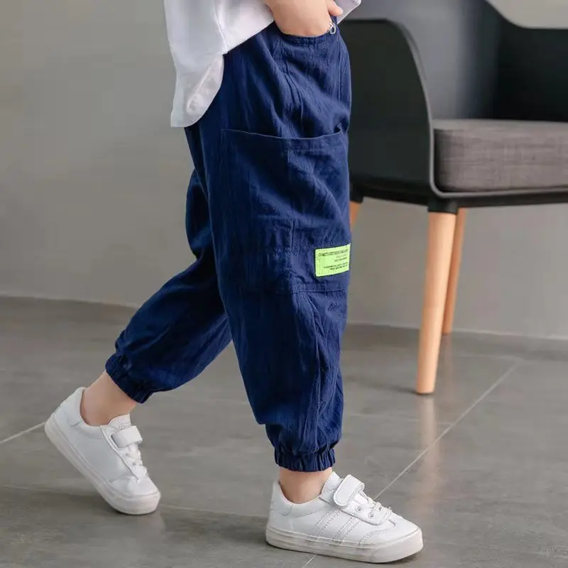 Baby Pants Boys Girls kids clothes Loose Harem Pants Cotton and Linen