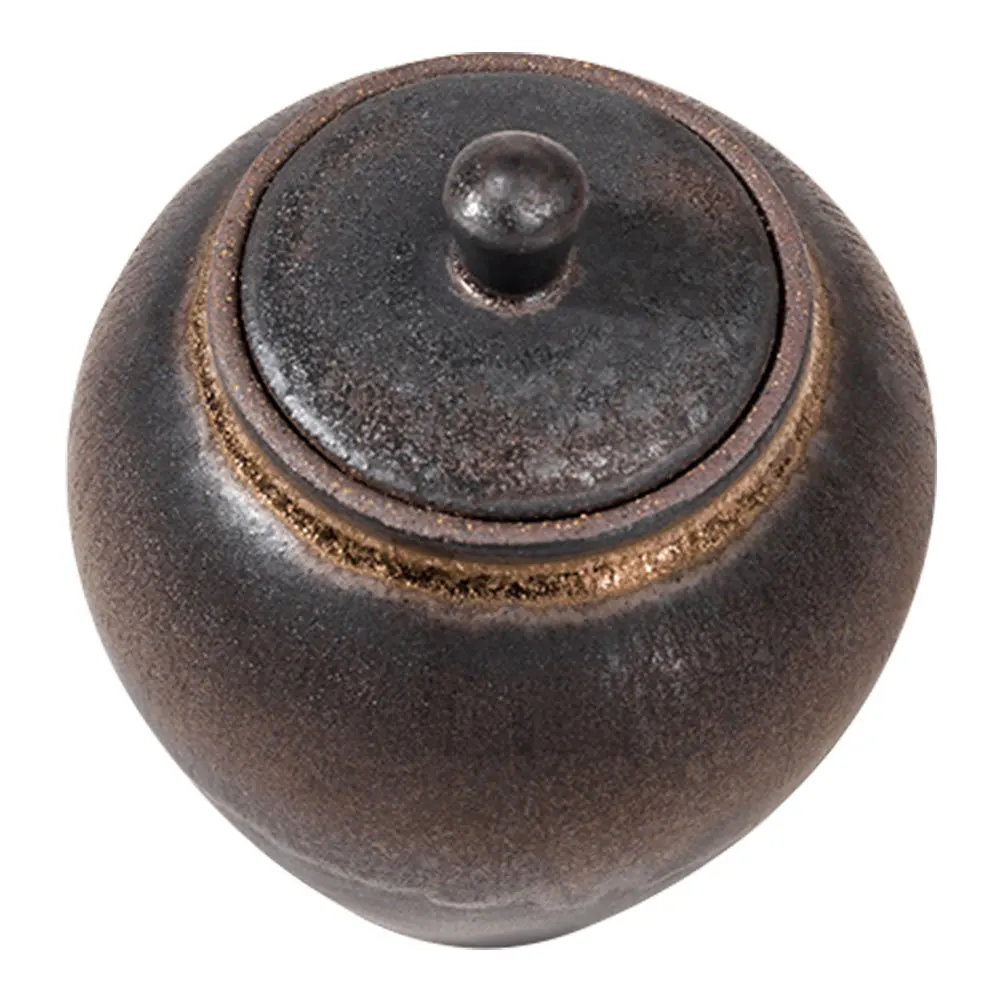 

Japanese Style Ceramic Tea Jar Airtight Storage Container for Pu'er Tea Nuts Dry Food Holder Dried Fruit Jar Storage Can