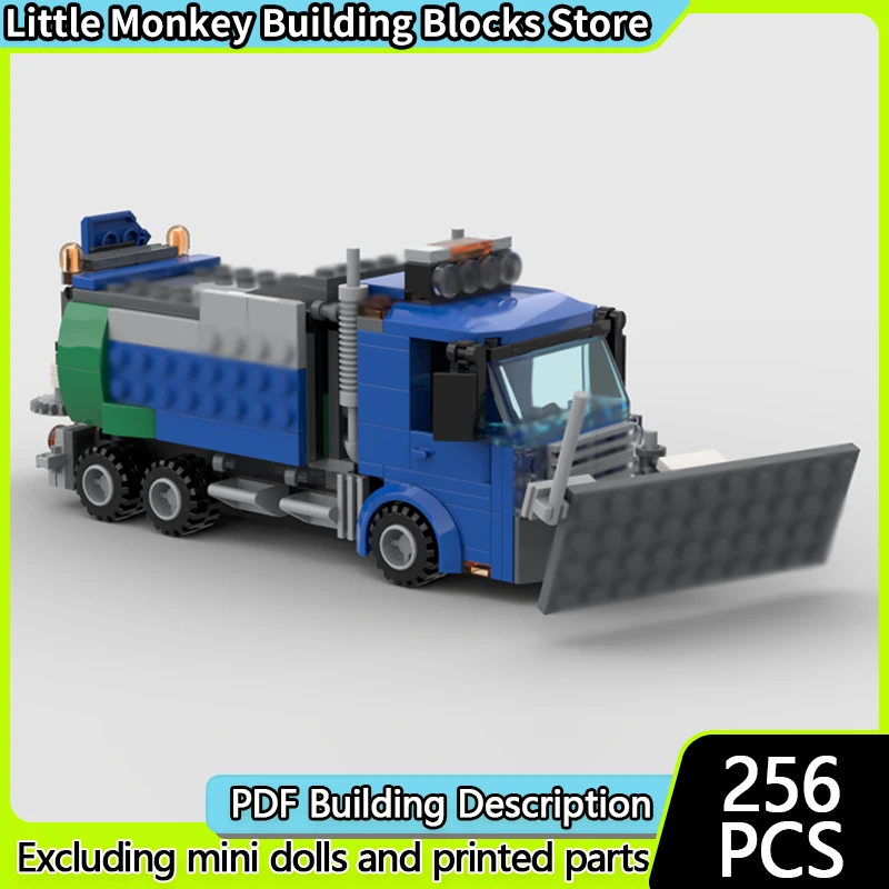 

Модель городской автомобиль MOC, строительные кирпичи, сверхмощный снежный плуг, модульная технология, детские праздничные подарки, сборные игрушки, костюм