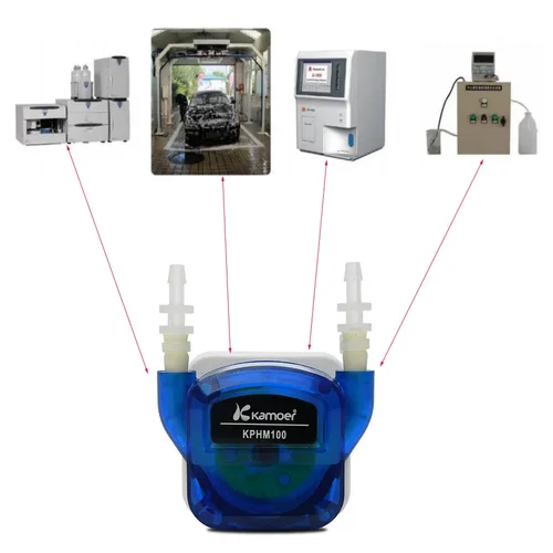 Imagen 2 del producto Bomba dosificadora peristáltica pequeña DC 12V/24V Micro bomba de agua líquida silenciosa autocebante tubo BPT