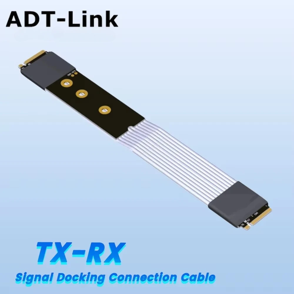 

M2 Nvme to M.2 NVME Jumper Cable Board to Board 64Gbps Gen4.0 X4 Industrial Control Server TX-RX Dock Riser Extender&Signal Swap