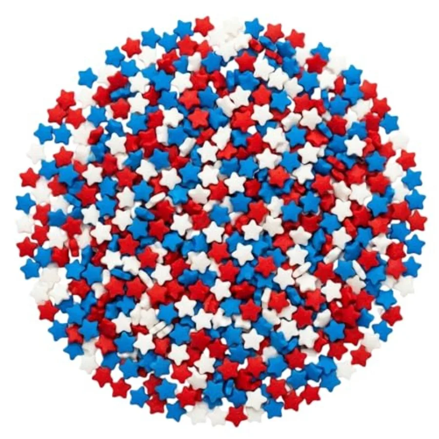 Sprinkles Colored Sugar Patriotic Sprinkles Red white and blue sprinkle Cocktail sugar Cupcake sprinkle Cake sprinkles 3 ounces