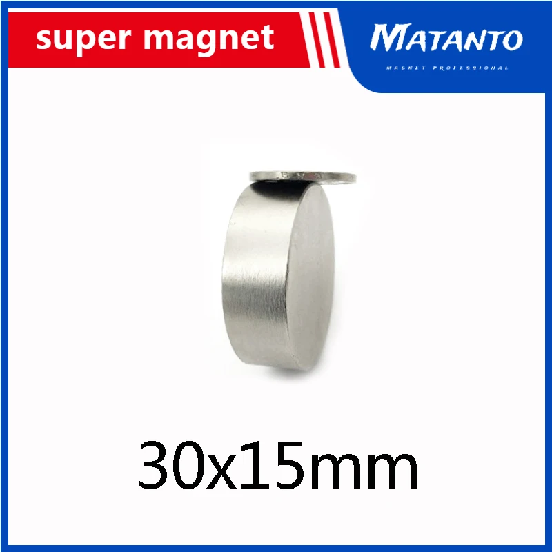 

1/3/5PCS 30x15 mm Neodymium Strong Magnets 30mmx15mm Permanent Round Magnet 30x15mm Powerful Magnetic 30*15 mm circular N35