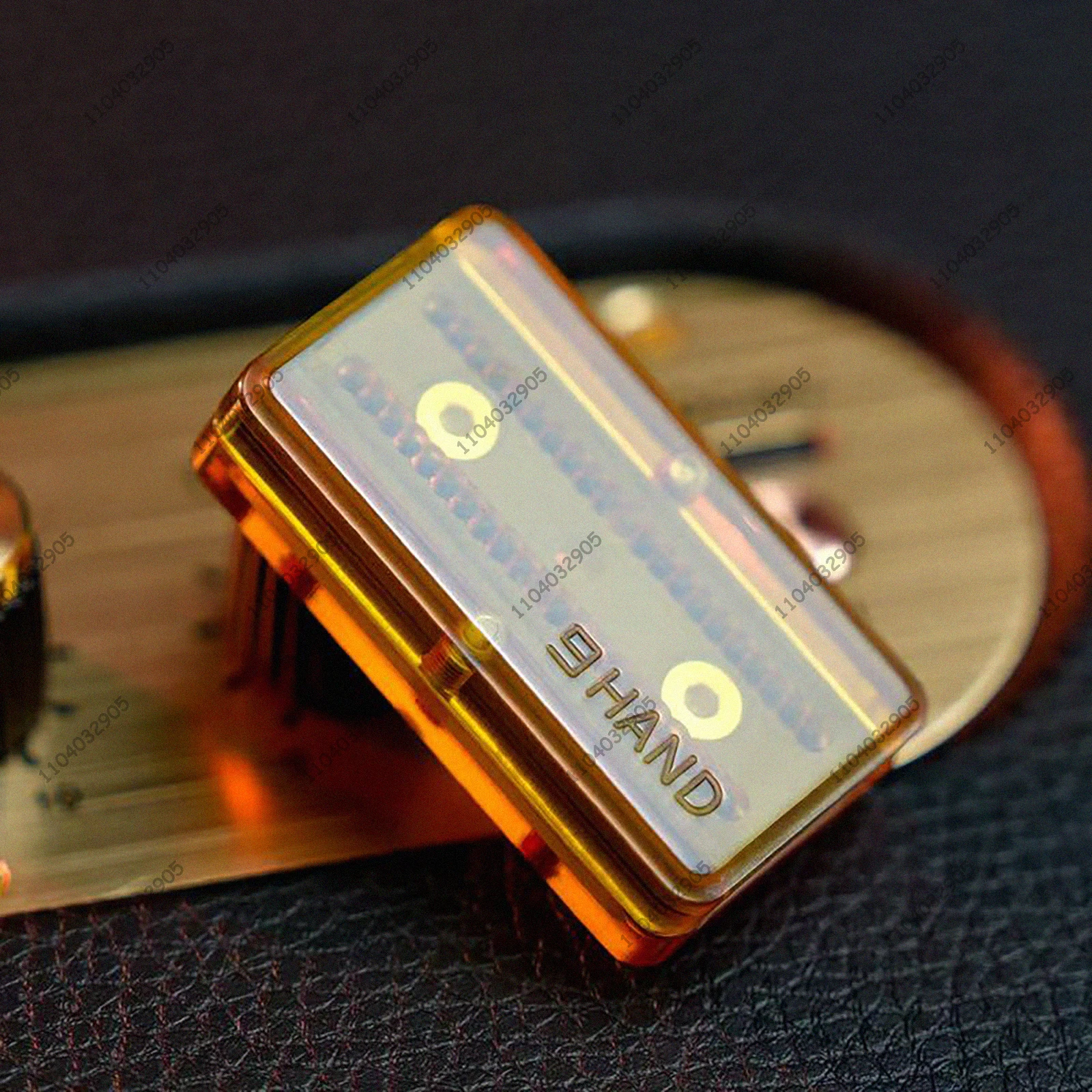 Nove mani DING DING Fidget Slider EDC Toy ADHD Fidget Spinner Card Pusher Voice Connoisseur Fidget Gear Gadget Sollievo dallo stress