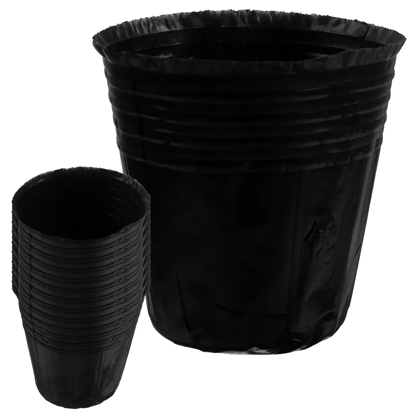 

100pcs Seedling Bags Thickened Felt Containers for Plants Garden Supplies Planting Bag Breathable Nutrient Bowl