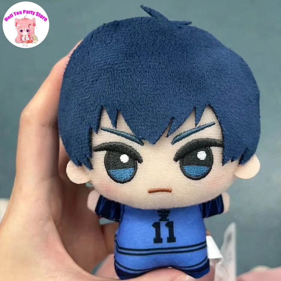 Blue Lock Isagi Yoichi Bachira Meguru Plush Doll Print Body Figures Dolls 10CM Bag Charm Pendant Anime Keychain Toy Plushie Gift