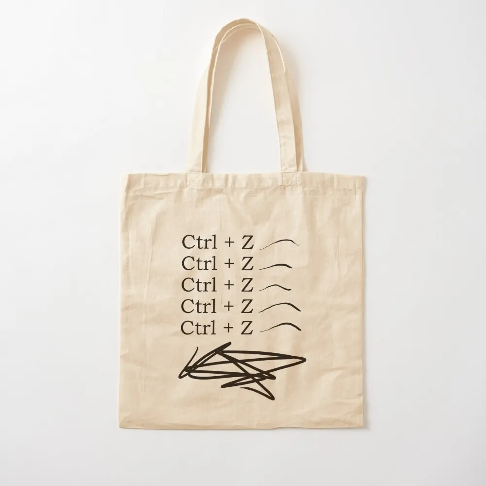 

Ctrl + Z Undo Tote Bag cute tote bag Big bag women women Canvas Tote
