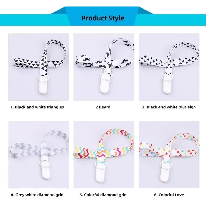 Baby Pacifier Clip Pacifier Anti-lost Chain Dummy Clip Newborn Teething Soother Chew Soother Clips Baby Teether Toy Baby Items