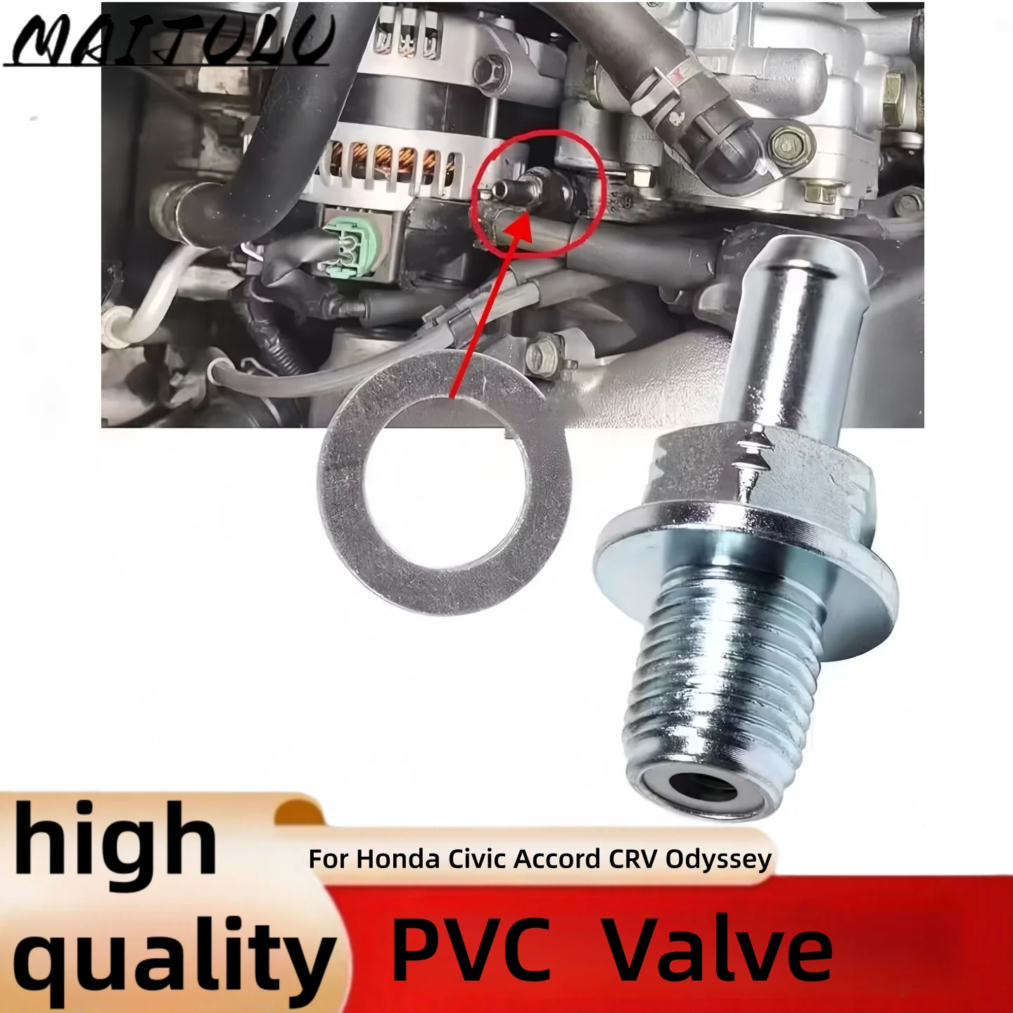 17130-RBB-A01 For Honda Civic Accord CRV Odyssey Elysion Spirior Crosstour Insight Acura EL PCV Valve 17130-PLM-A01 17130RBBA01
