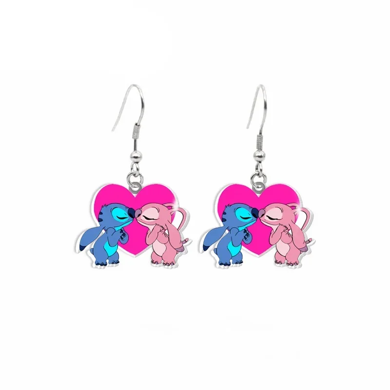 Disney Stitch lange Ohrringe Cartoon Anime niedlichen Stich Mode Accessoires Urlaub Geschenk Ohrringe Geschenk für Mädchen zarten Schmuck