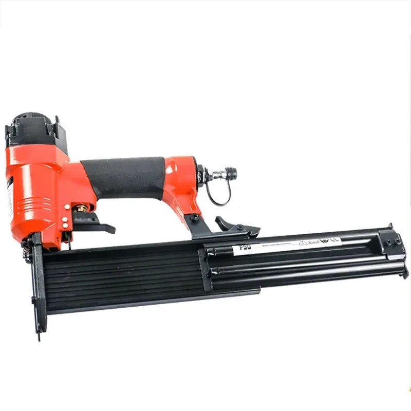 Pneumatic Straight Nail Gun F50 Air Powered Nailer Furniture Stapler Staple Gun 1.25x1MM 10-50MM Woodworking Cordless Frame Gun