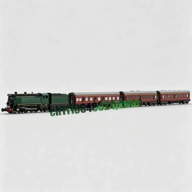 5937PCS Steam Locomotive Train MOC Model Custom Puzzle DIY Assembly Building Blocks Creative Railway Toy Gift Collection Display
