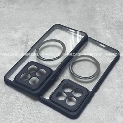 Magnetic Case For Xiaomi 17 15T Pro Mi 15 14 13 T For MagSafe Transparent Phone Back Cover Protect Shell Shockproof Bumper