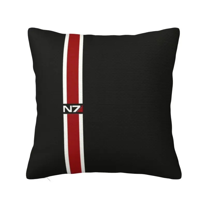 

Classic Video Game N7 Mass Effect Pillow Case Home Decor Modern Cushion Decoration Salon Square Pillowcase