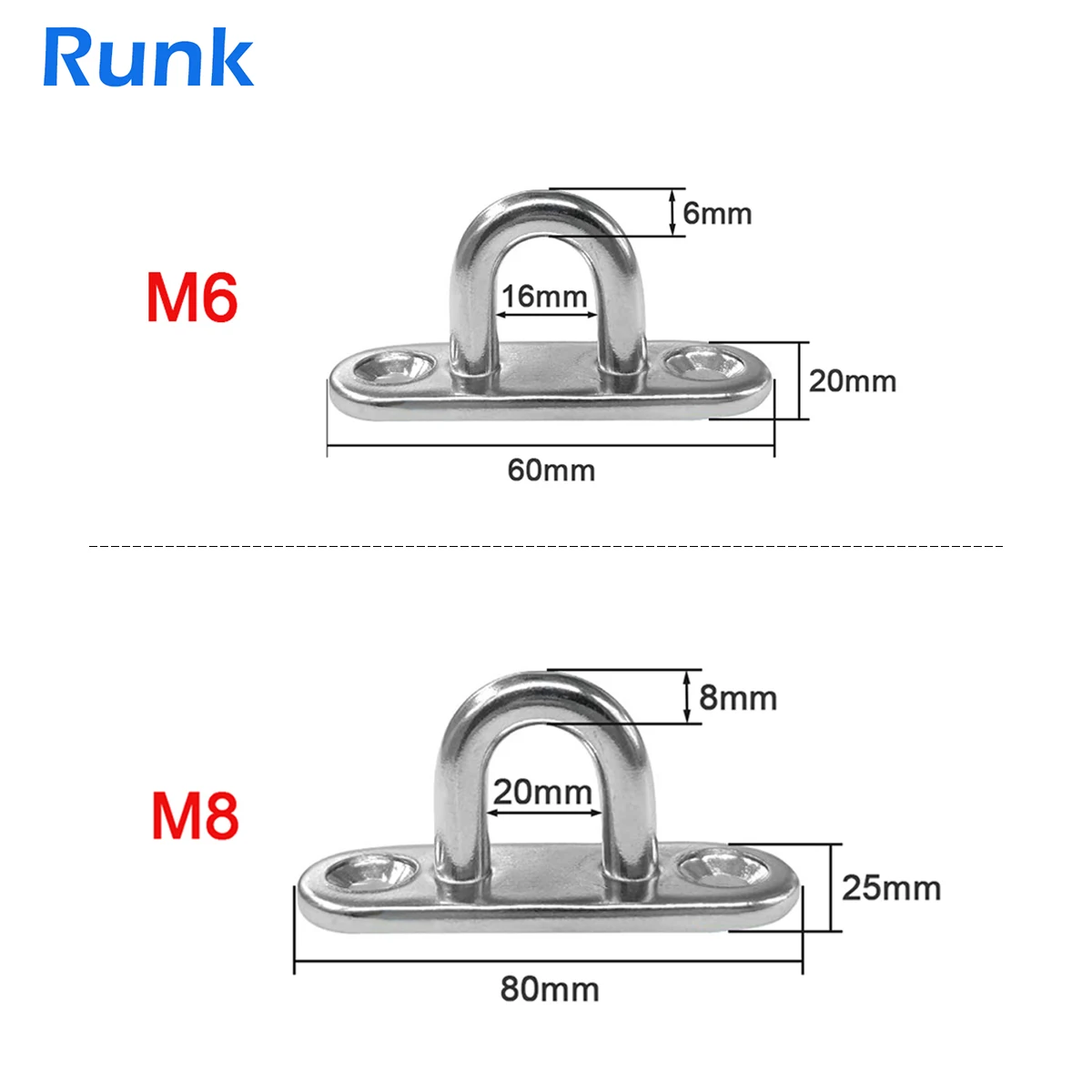 316 Stainless Heavy Duty Ceiling Hanging Hook Set Swing Chair Bracket Hardware Tool Ceilings Wall Mount Brackets Hammock Sandbag