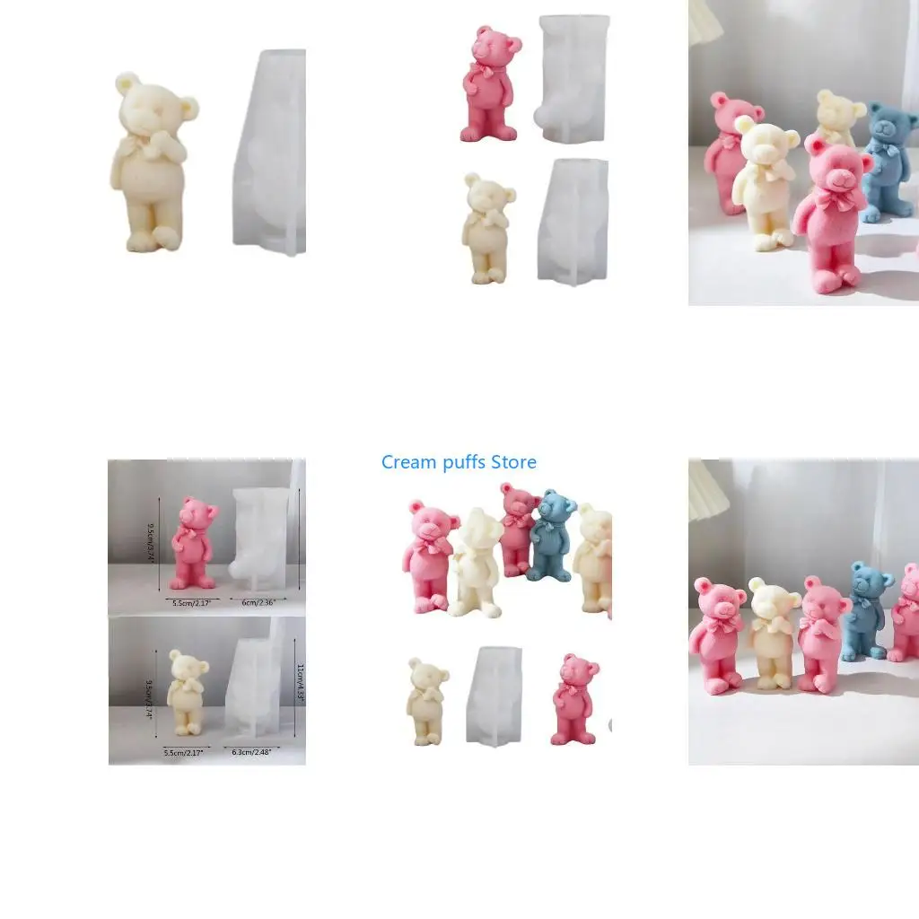 50LE Little Bear Plaster Mold Mold Handmade Making Mold