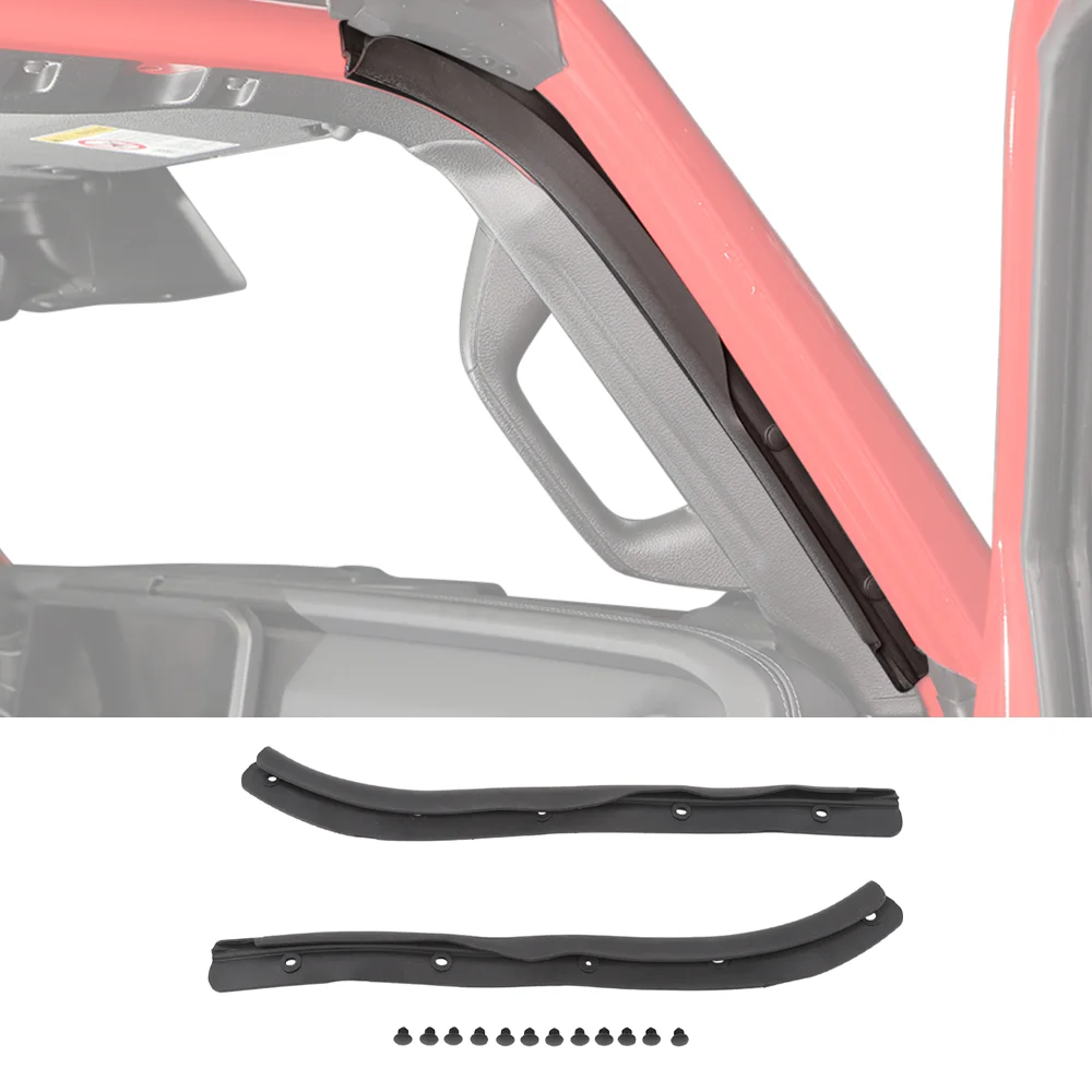 Front Door Rubber Waterproof Dustproof Seal Strip Kit for Jeep Wrangler JL/Gladiator JT 2024+ Interior Accessories