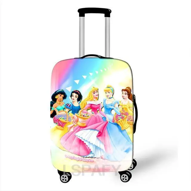 Disney Snow White Princess Luggage Cover Elastic Suitcase Protective Cover For Travel Bag Anti-Dust Protective Cover