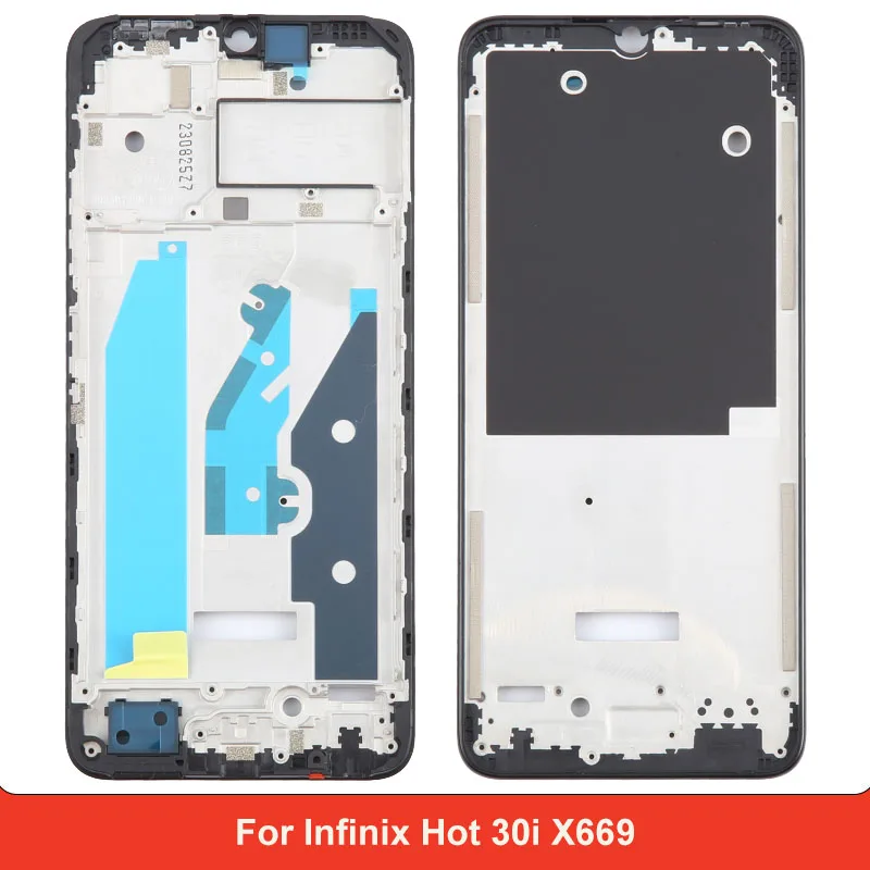 Front Housing LCD Frame Bezel Plate for Infinix Hot 30i X669 Front Housing Repair Replacement Part