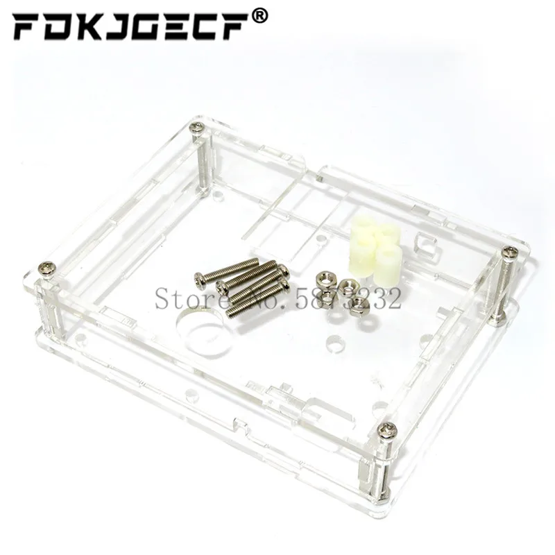 Transparent Acrylic Case Shell Housing For LCR-T4 Mega328 M328 Transistor Tester Capacitance ESR Meter DIY Kit