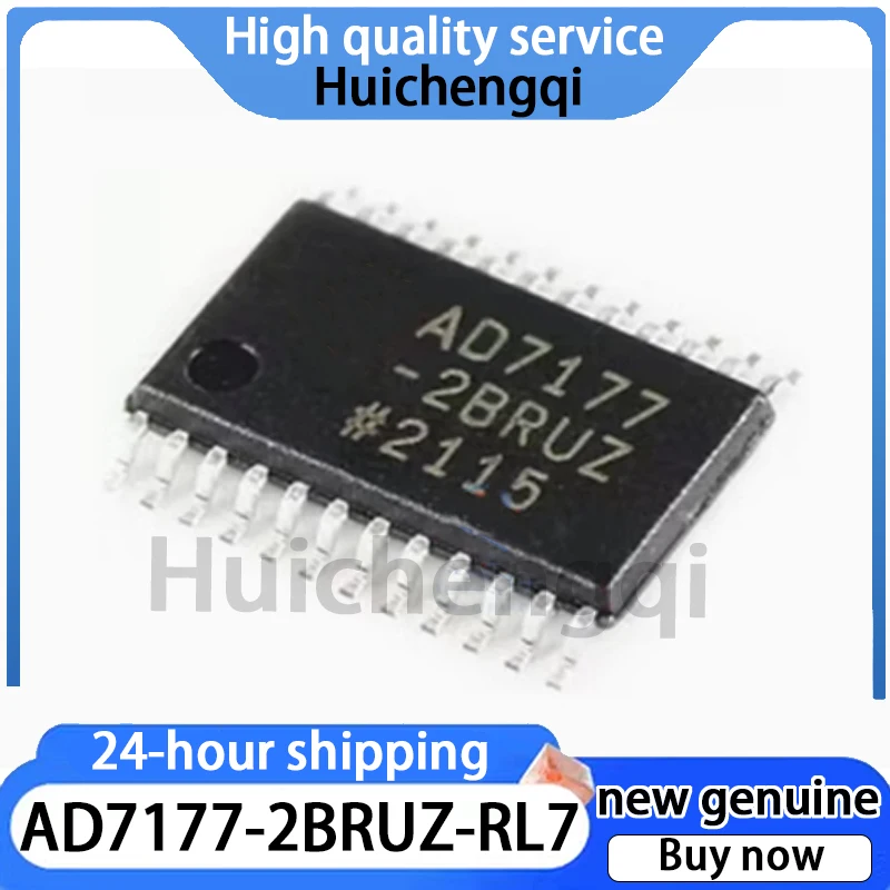 1PCS Original Genuine AD7177-2BRUZ-RL7 Package TSSOP-24 Analog-to-digital Conversion Chip ADC