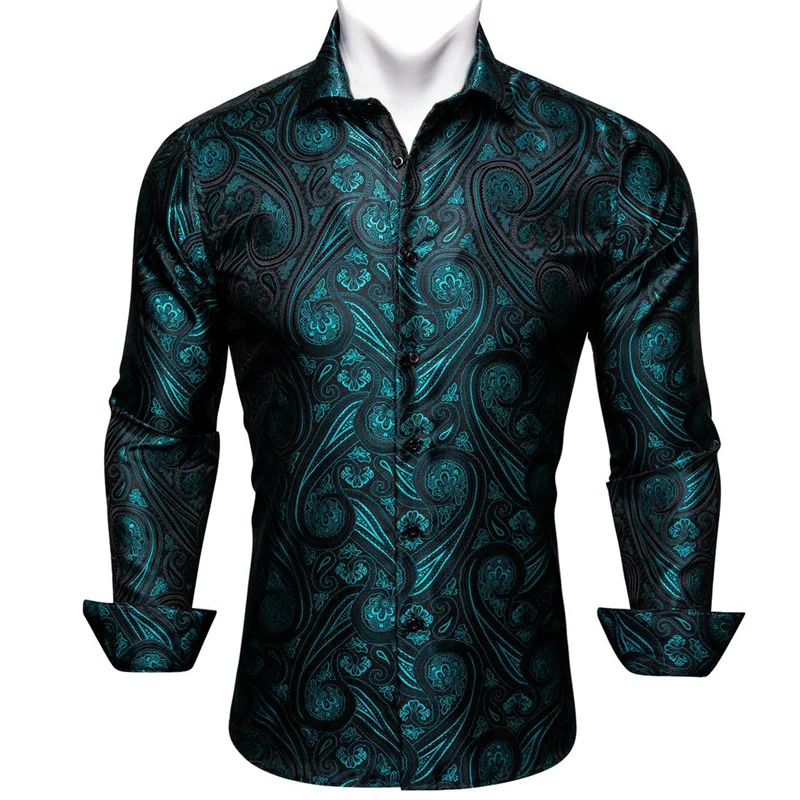 Harajuku 3D Ancient Babylon Paisley Patterns Print Long Sleeve Shirts For Men Hinduism Spiritual Totem Graphic Shirts & Blouses