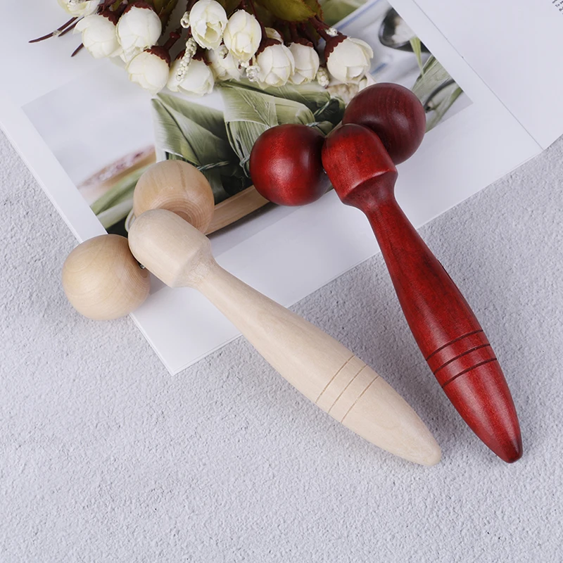 أداة تدليك الوجه الخشبية للعناية الصحية بالعين، خشب أساسي للتخسيس، مريح للرقبة