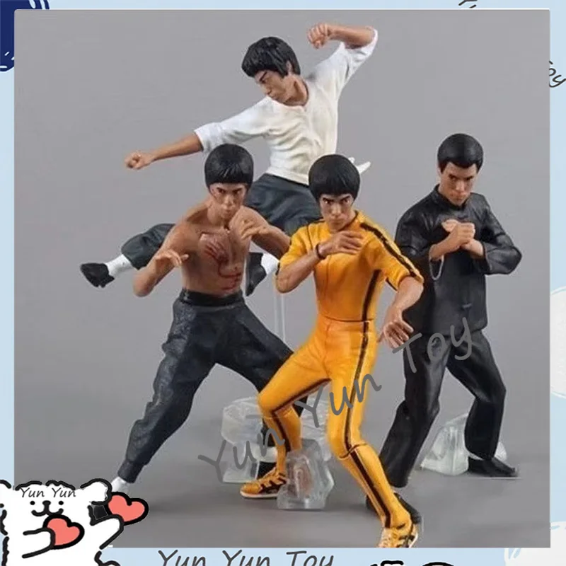 Set Of 4 Kung Fu Master Pvc Collection Figurine Toys Model Dolls  Desktop  Ornament Birthday Present Bedroom  Decoration