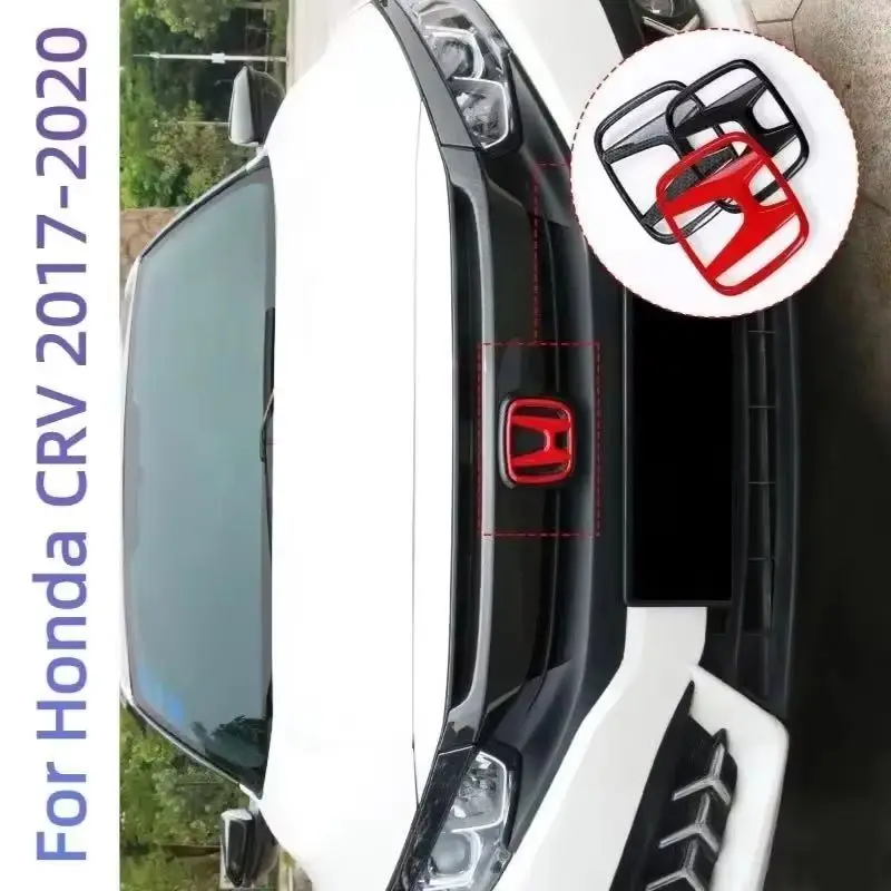 

Эмблема-наклейка из АБС-пластика для Honda CRV 2017-2020: на переднюю решетку, на задний багажник, на руль. Аксессуары.