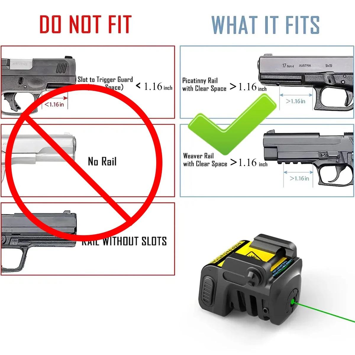 LS-L8 الأخضر/الأحمر نقطة شعاع الليزر البصر قابلة للشحن تهدف مؤشر الليزر اطلاق النار مشاهد ل المدمجة مسدس الصيد الملحقات