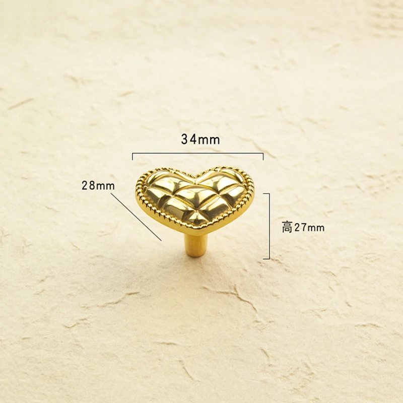 4 Uds. Tiradores de muebles de amor eterno de latón macizo, pomos para cajones, armario, cocina, vestidor, tiradores para armarios de vino