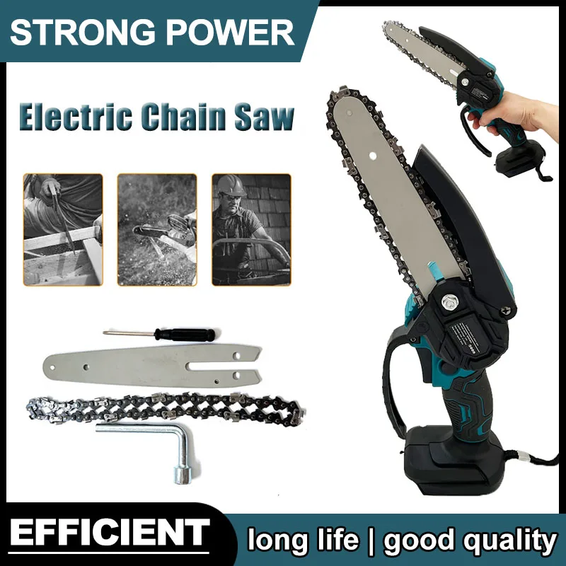 

Fit Makita 6 Inch Chain Saw Electric Saw Handheld Portable Wood Logging Chainsaw Garden Pruning Wood Power Tool for 18V Battery