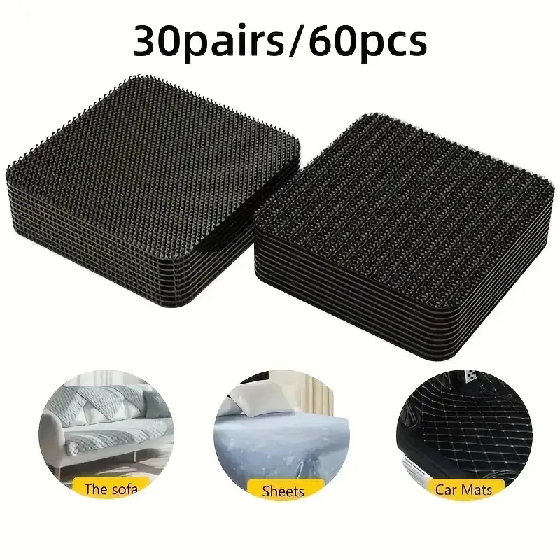 10 Stück starke selbstklebende Klettverschlüsse Rechteckige Nylon-Aufkleber Klebeband mit starkem Kleber für DIY-Bastelarbeiten Selbstklebende Nylonaufkleber Stark haftender Klettverschluss Starkes Befestigungsband – Detail 8