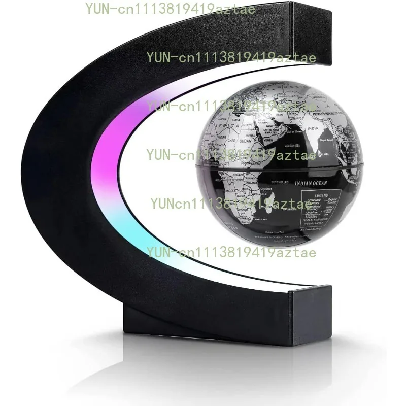 Magnetic Levitation Rotating Globe Night Lamp, Cool Tech‑Style Gift Toy for Boys Girls, Desktop Ornament for Home and Office