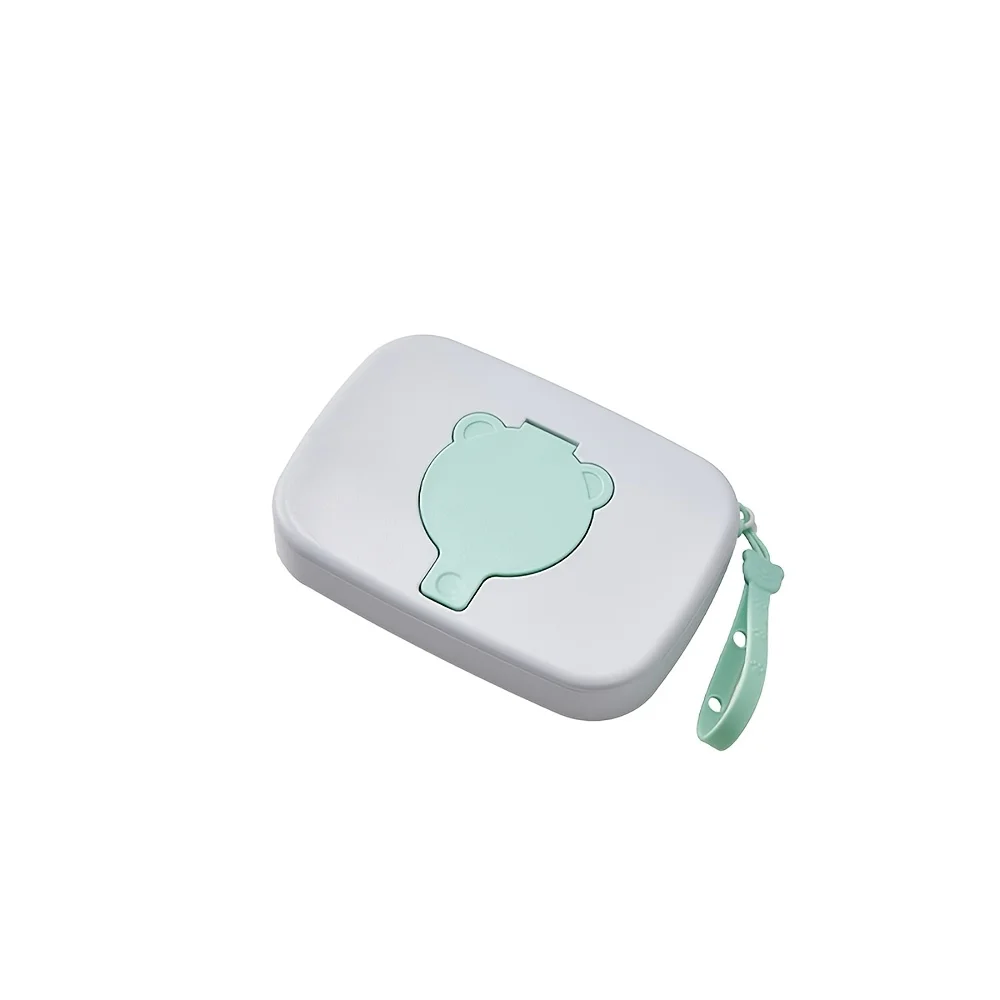 Portable Wipes Holder Shaped, an Travel Case for Wet Tissues Designed for Cleaning ' Hands And Mouths, Featuring a Secure Lid view 6