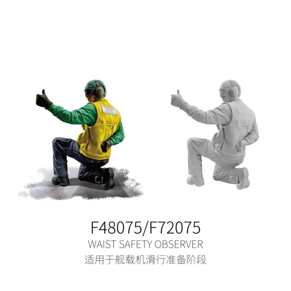 Galaxy F48067-76 3D プリント樹脂フィギュア-1/48 キャリアカタパルト乗組員航空機モデル構築&ホビー DIY 組み立てアクセサリー用