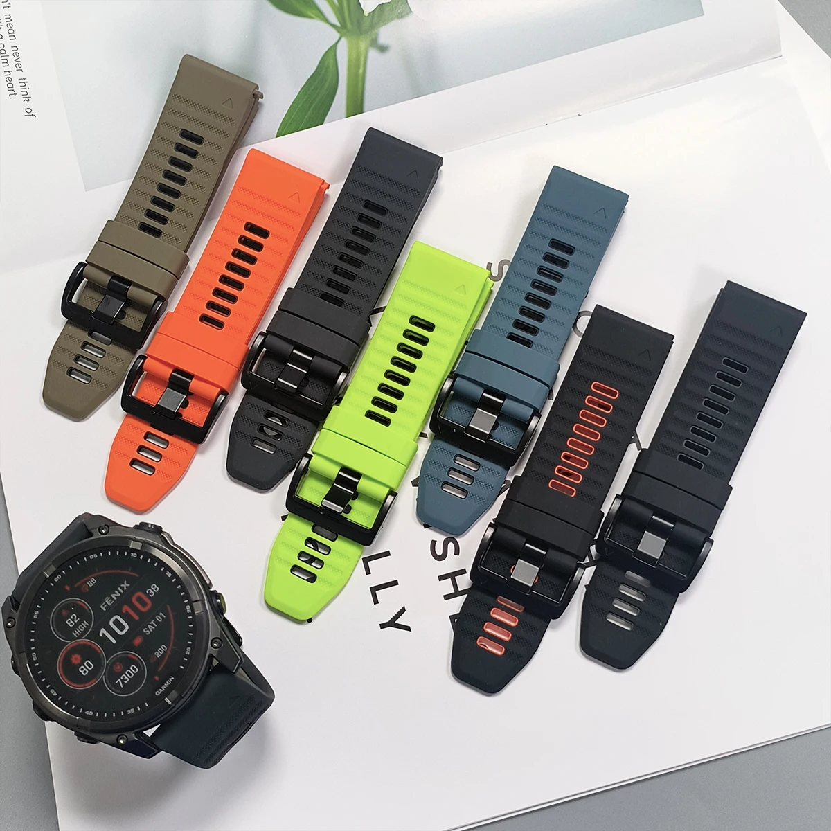 QuickFit 22mm 26mm Strap for Garmin Fenix 9 9 Pro Solar 47mm 51mm Silicone Band for Fenix 7 7X 6XPro Tactix 8 Bracelet Watchband