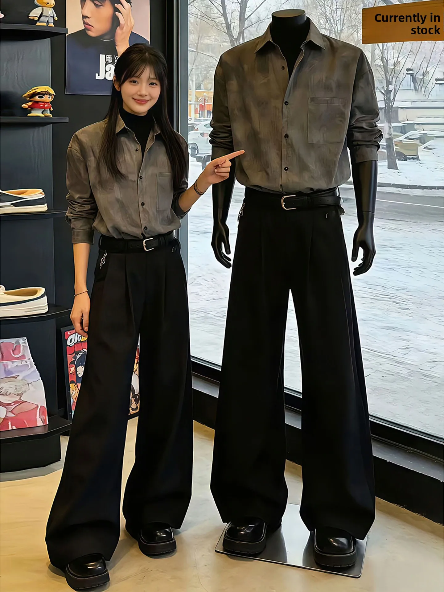 

Briti Preppy Sle Dyed Long Sve irt Collared Outerwear Youth Trend Spring Faion Breathable Comfortable Casual Wear