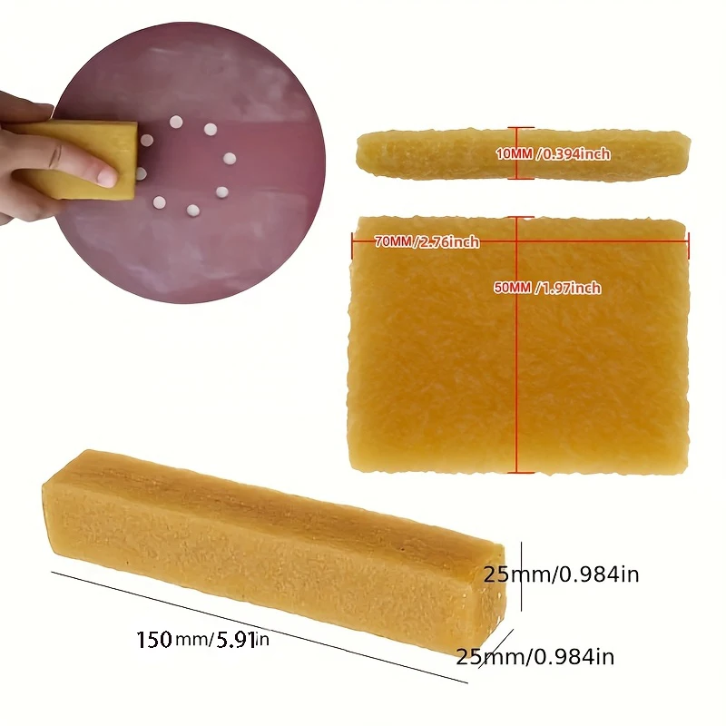 1-2 Pack Rubber Eraser Stick | Abrasive Belt & Disc Cleaner - Extends Sander Pad Life - Ideal for Skateboard Grip Tape