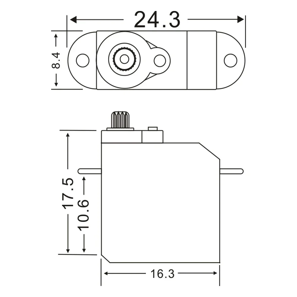 4PCS JX Servo PDI-1102HB 2,1g Kunststoff Getriebe Digital Coreless Mini Servo mg90s mg946r Für 3D Flugzeug Hubschrauber