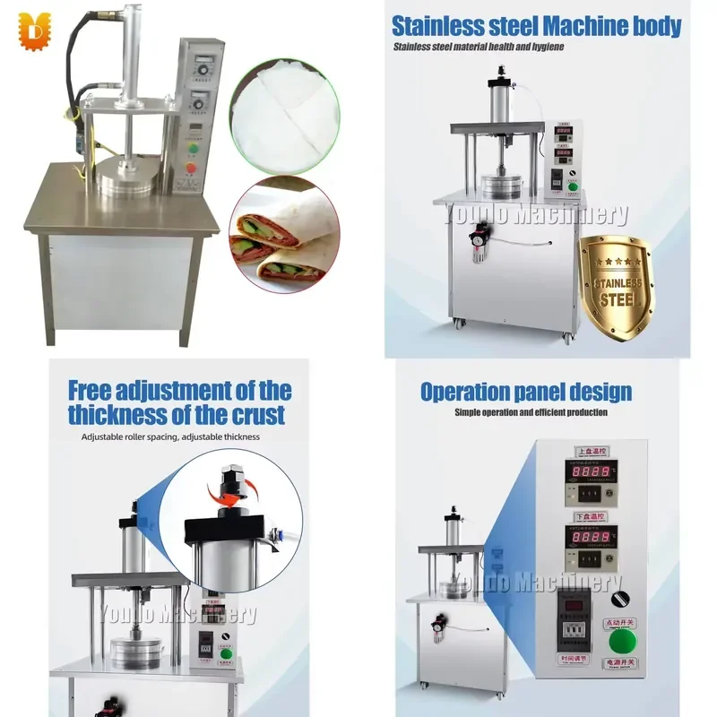 Fully Automatic Household Electric High Speed Japanese Style Corn Flour Chapati Pita Bread Tortilla Maker