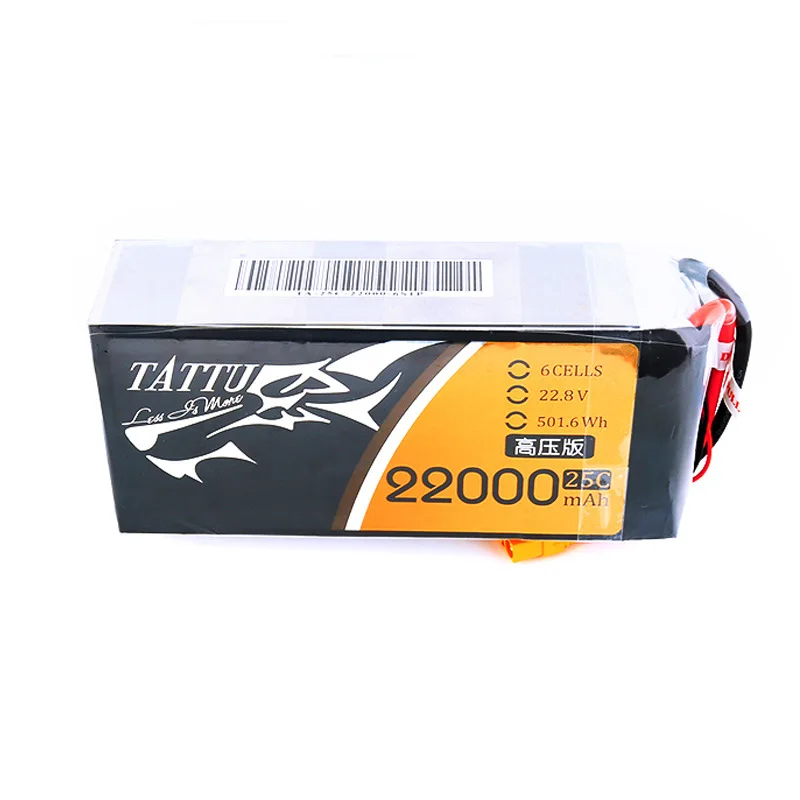 TATTU 22000mAh 22.2V 6S LiPO Battery 25C For Agriculture S