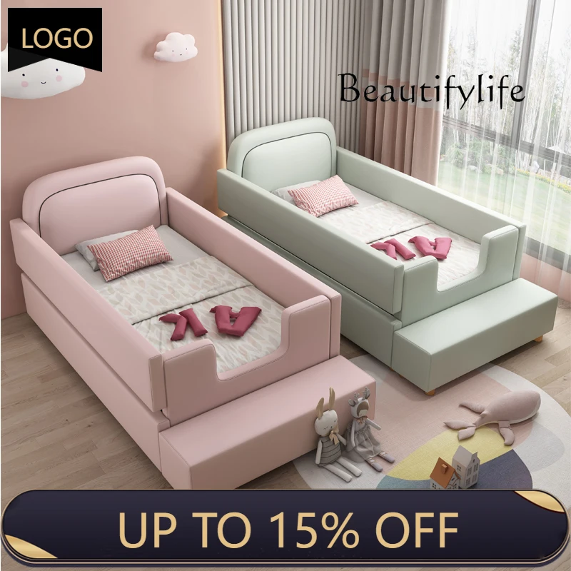 

Детские кровати принцессы BJ для девочек, розовые современные комбинезоны, детская кровать, лофт, белая мебель Camas De Dormitorio для дома