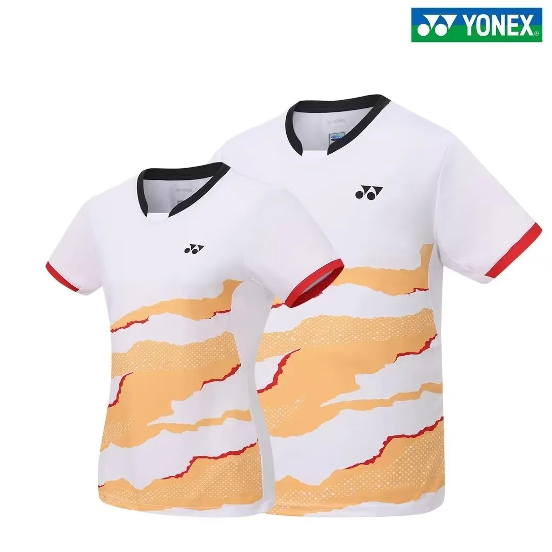 ヨネックス-バドミントンウェア-男女兼用-半袖速乾競技用スポーツトップス-tシャツ-1103625bcr